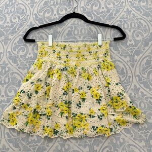 Alice + Olivia A-Line Skirt in Vibrant Floral